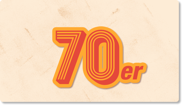 70er Jahre Schriftzug